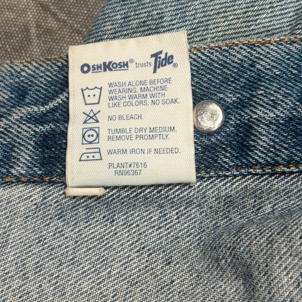 Vintage OshKosh Genuine Blues Denim Jacket Kids L 12